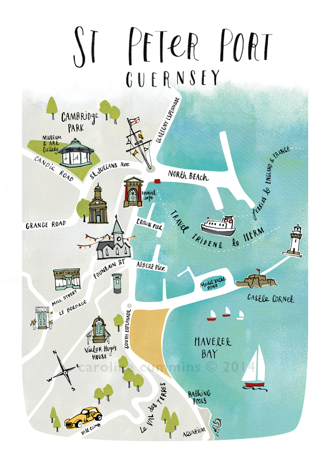 St Peter Port Guernsey Map St Peter Port Map -