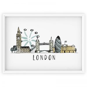 London skyline print