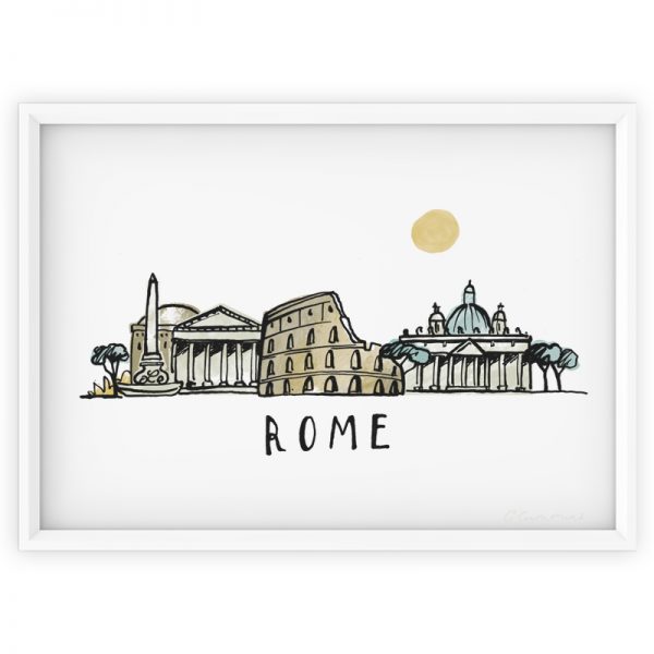 Rome Skyline print