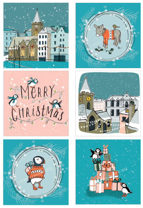 christmas cards pack of 6